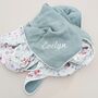 Personalised Wildflower Organic Muslin Baby Blanket, thumbnail 6 of 12