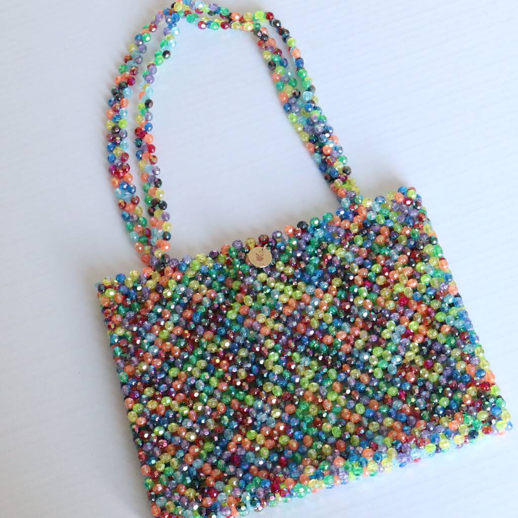 Beaded Tote Bag By Nori Mori