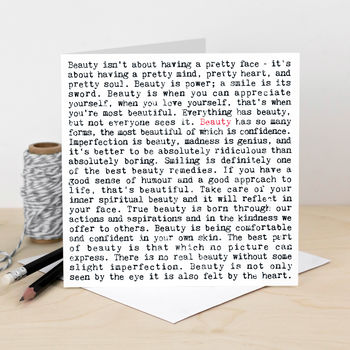 Beauty Card, Birthday Card For Daughters, 2 of 5