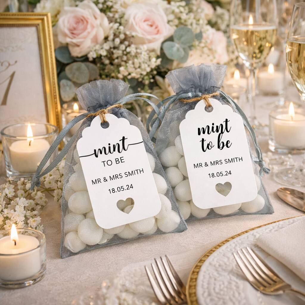 Mint To Be Wedding Favour Tags, 1 of 10
