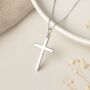 Personalised Sterling Silver Cross Necklace, thumbnail 5 of 12