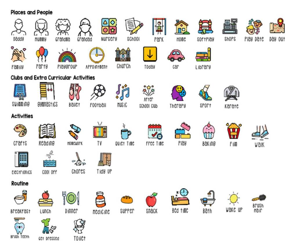 Printable Daily Routine Clock