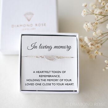 Angel Wing Memorial Bracelet – Sympathy Gift For Loss, 8 of 9