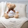 Personalised Toffee Moon Blanket And Dougie Bear, thumbnail 1 of 6