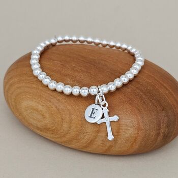 Personalised Child's Solid Silver Confirmation Bracelet, 2 of 4
