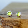 Peridot Sterling Silver Studs August Birthstone, thumbnail 1 of 5