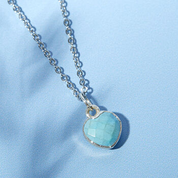 Healing Heart Turquoise Gemstone Necklace, 7 of 10