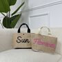 Personalised Crotchet Mini Straw Hand Bag, thumbnail 4 of 5