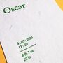 'The Oscar' Letterpress Seed Paper Birth Announcements, thumbnail 5 of 6