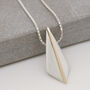 Kite Pendant In Sterling Silver With 9ct Gold Accent, thumbnail 1 of 8