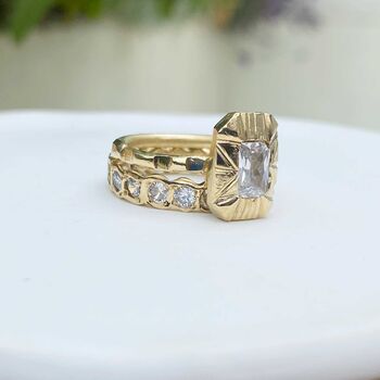 Midas Emerald Cut 1ct Diamond Solitaire Ring, 4 of 9