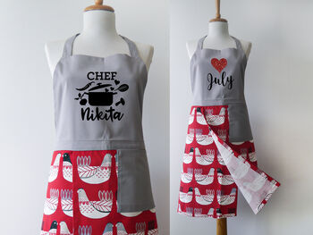 Personalised Quality Cotton Apron, 2 of 12