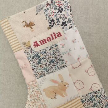 Christmas Stocking Made From Baby Clothes, 3 of 12