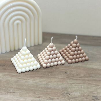 Pyramid Bubble Candle Triangular Pillar Candles, 10 of 12