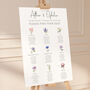 Flower Themed Wedding Table Plan, thumbnail 2 of 7