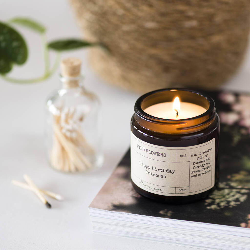 Personalised Note Candle By Illumer