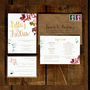 Watercolour Floral And Calligraphy Wedding Invitation, thumbnail 3 of 12