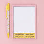 A6 Notepad Pink Grid Daily Planner, thumbnail 2 of 4
