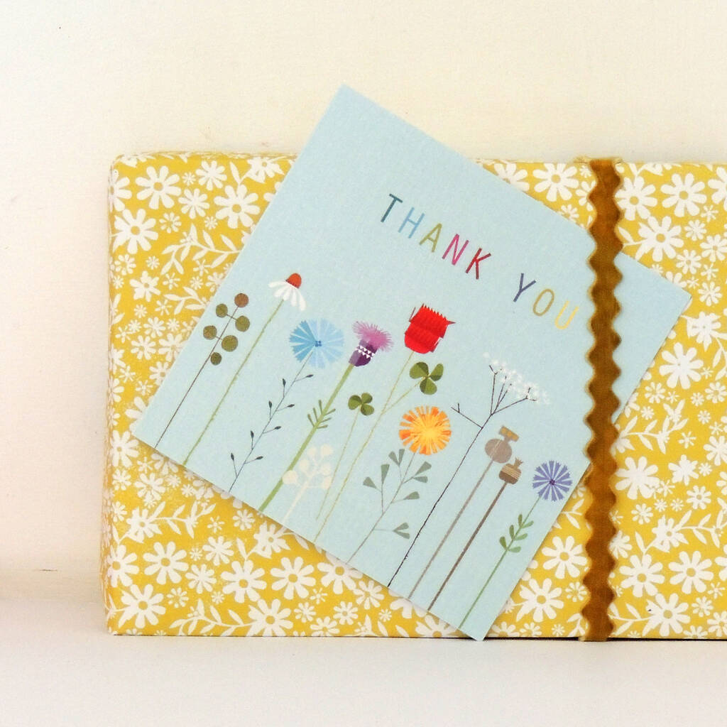 Floral Thank You Card By Kali Stileman Publishing | notonthehighstreet.com