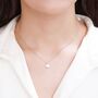 Sterling Silver Tiny Spade Pendant Necklace, thumbnail 3 of 12