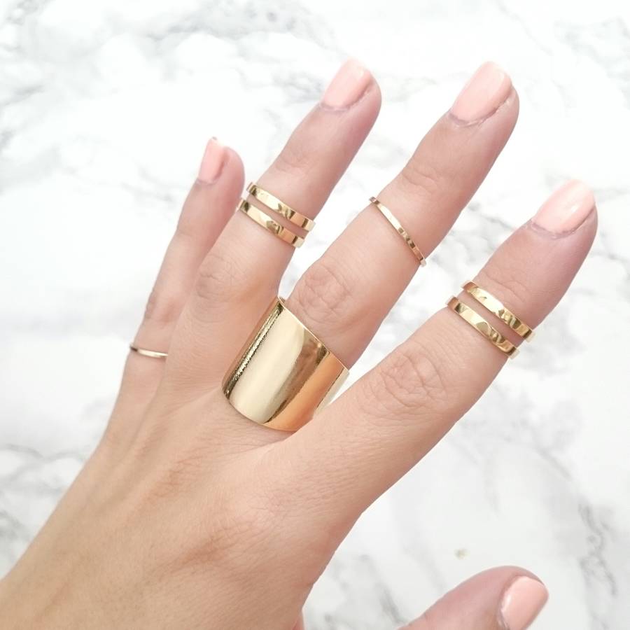 Statement Cuff Ring By Staxx Personalised