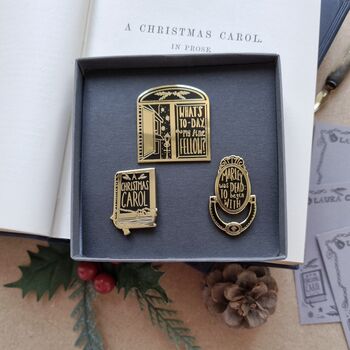 A Christmas Carol Book Enamel Pin, 4 of 4