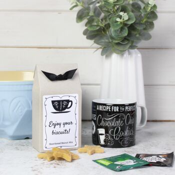 Diy Tea And Biscuits Gift Set, Mug, Cookie Mix And Tea, 5 of 6