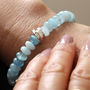 Aquamarine March Birthstone Personalised Bracelet, thumbnail 8 of 11