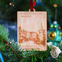 Wooden Christmas Travel Memories Personalised Bauble, thumbnail 1 of 5