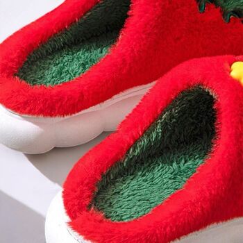 Plush Christmas Tree Bubble Slippers, 7 of 11