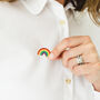 Rainbow Enamel Pin Badge, thumbnail 3 of 3
