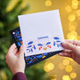 Merry And Bright Christmas Card Sent Direct, thumbnail 3 of 3