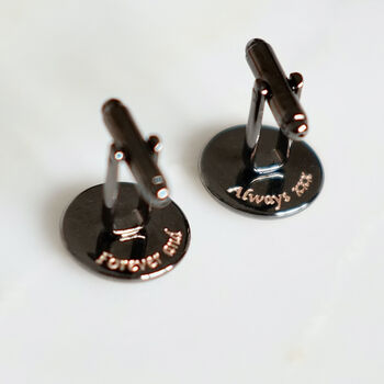 Secret Message Silver Cufflinks, 7 of 11