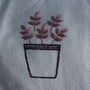 Handmade Repurposed Fabric Flower Pots Cushion, thumbnail 5 of 8