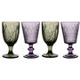Luxury Botanical Coloured Glass Goblet Set, thumbnail 2 of 5