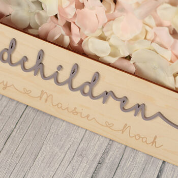 Personalised Grandchildren 3D Wood And Acrylic Street Sign, 2 of 4