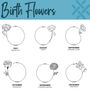 Personalised Birth Flower Hi Ball Glass Tumbler, thumbnail 7 of 10