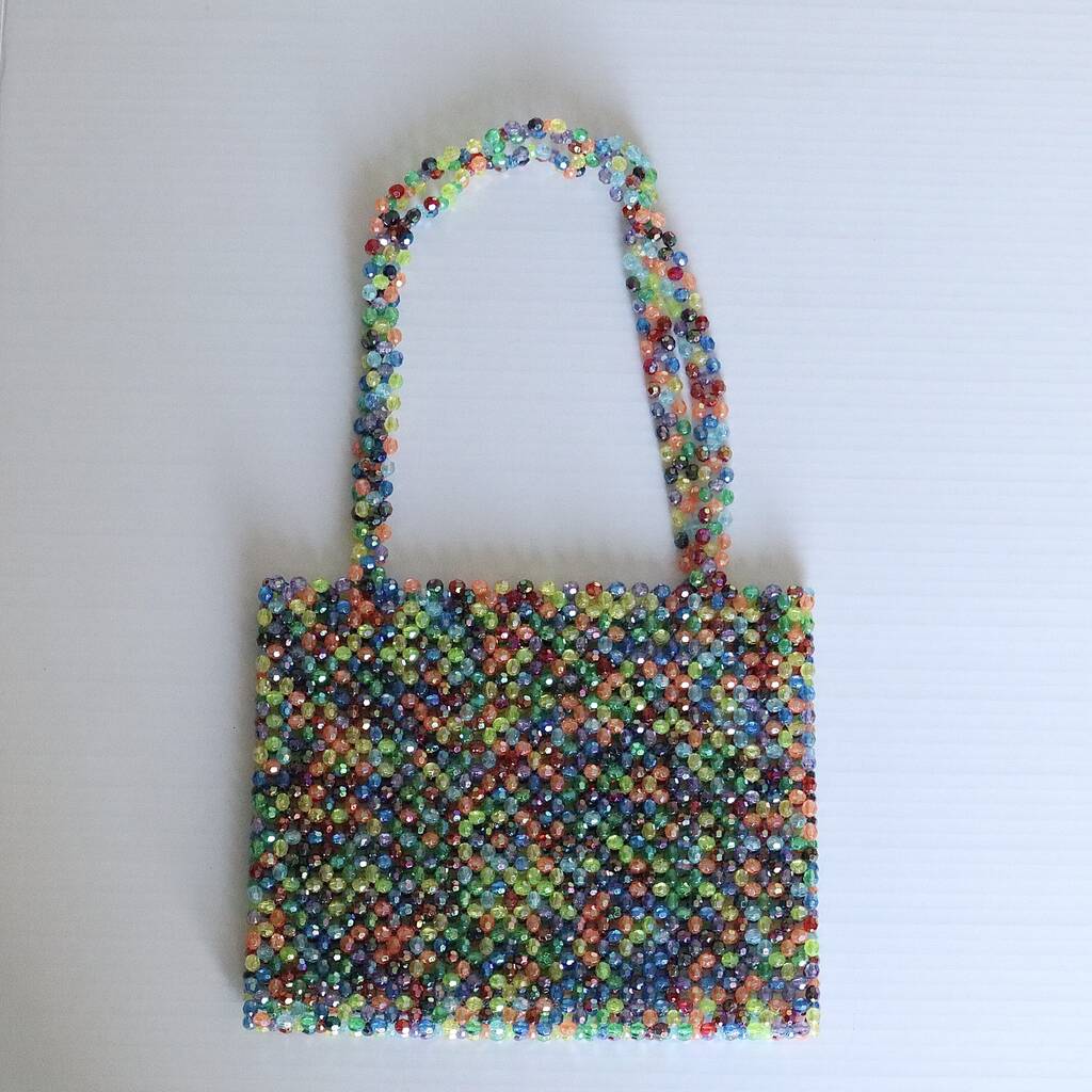 Beaded Tote Bag By Nori Mori