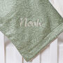 Personalised Trixie Daring Dino Organic Cotton Fleece Blanket, thumbnail 3 of 6