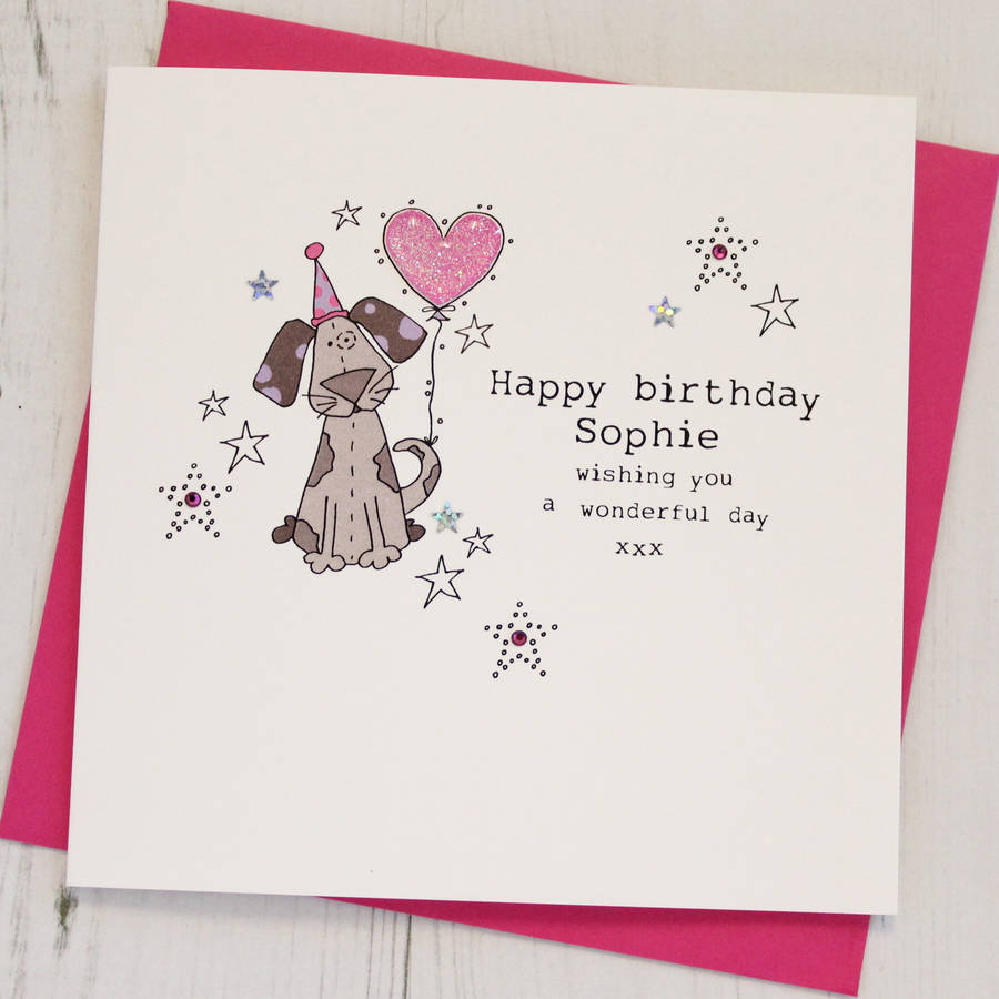 Personalised Dog Birthday Card By Eggbert Daisy Notonthehighstreet