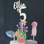 Personalised Cake Topper, Sea Creatures, thumbnail 8 of 9