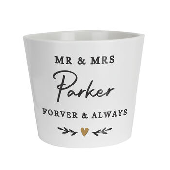 Personalised Anniversary Plant Pot For Couple, 4 of 4