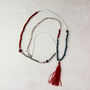 Colourful Bead Tassel Long Necklace, thumbnail 1 of 8