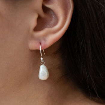 Nova Large Baroque Pearl Drop Earrings By Kiri & Belle
