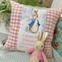 Beatrix Potter© Birth And Christening Cushion, thumbnail 1 of 9