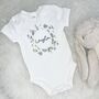 Eucalyptus Personalised Baby Grow With Name, thumbnail 1 of 2
