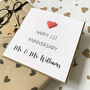 Custom 1st Anniversary Card For Couple, thumbnail 3 of 3