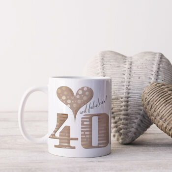 Fabulous 40 Birthday Mug, 3 of 4