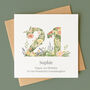 Botanical Personalised 21st Birthday Card, thumbnail 1 of 4