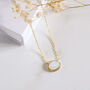 Bianca Moonstone Wedding Pendant Necklace |Gold Plated, thumbnail 2 of 7